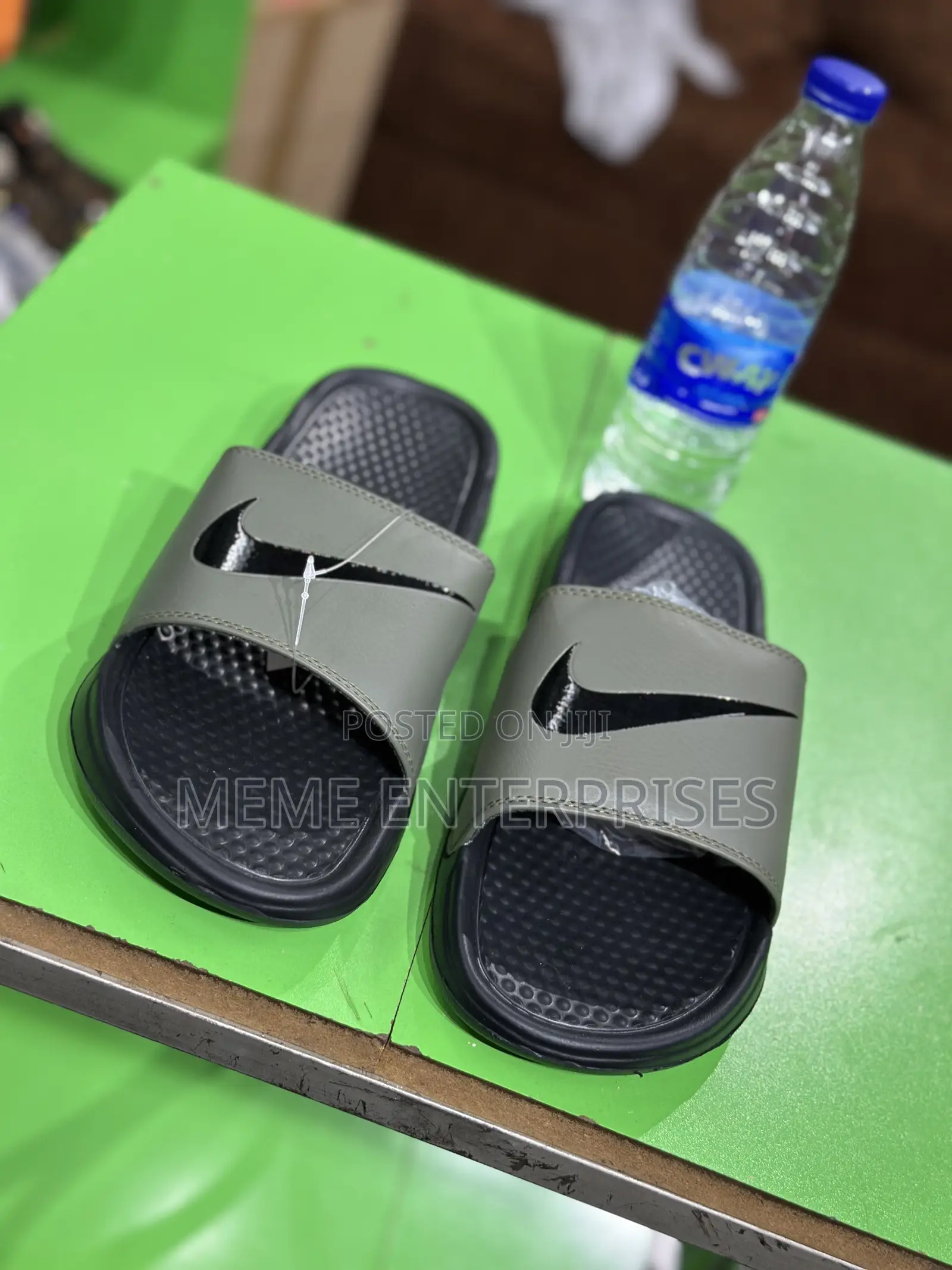 Army Green Nike Slide