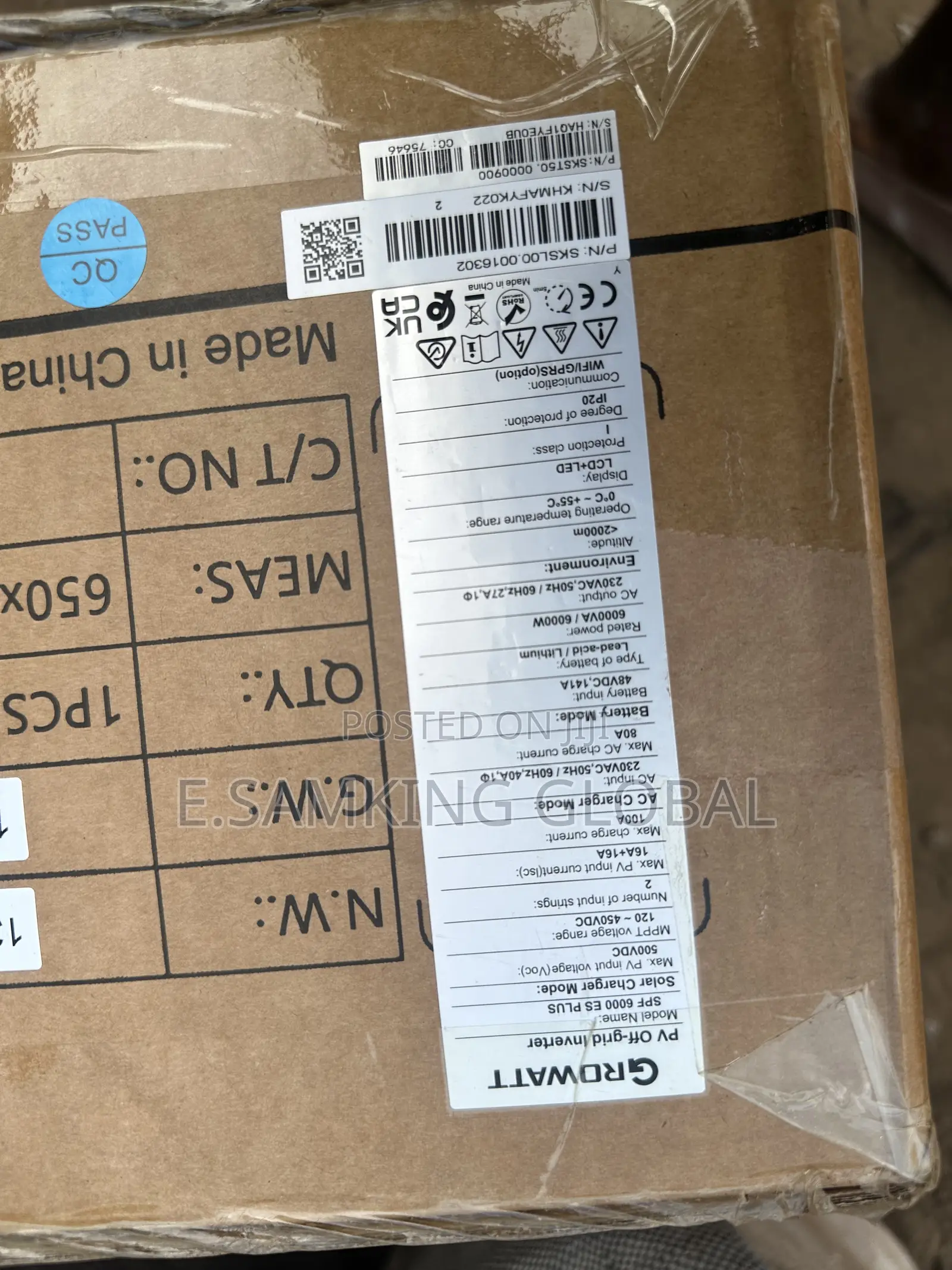 6kva Growatt Hybrid Inverter