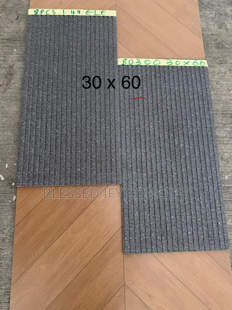 Quality 30x60 Outside Wall Tiles Black Colors