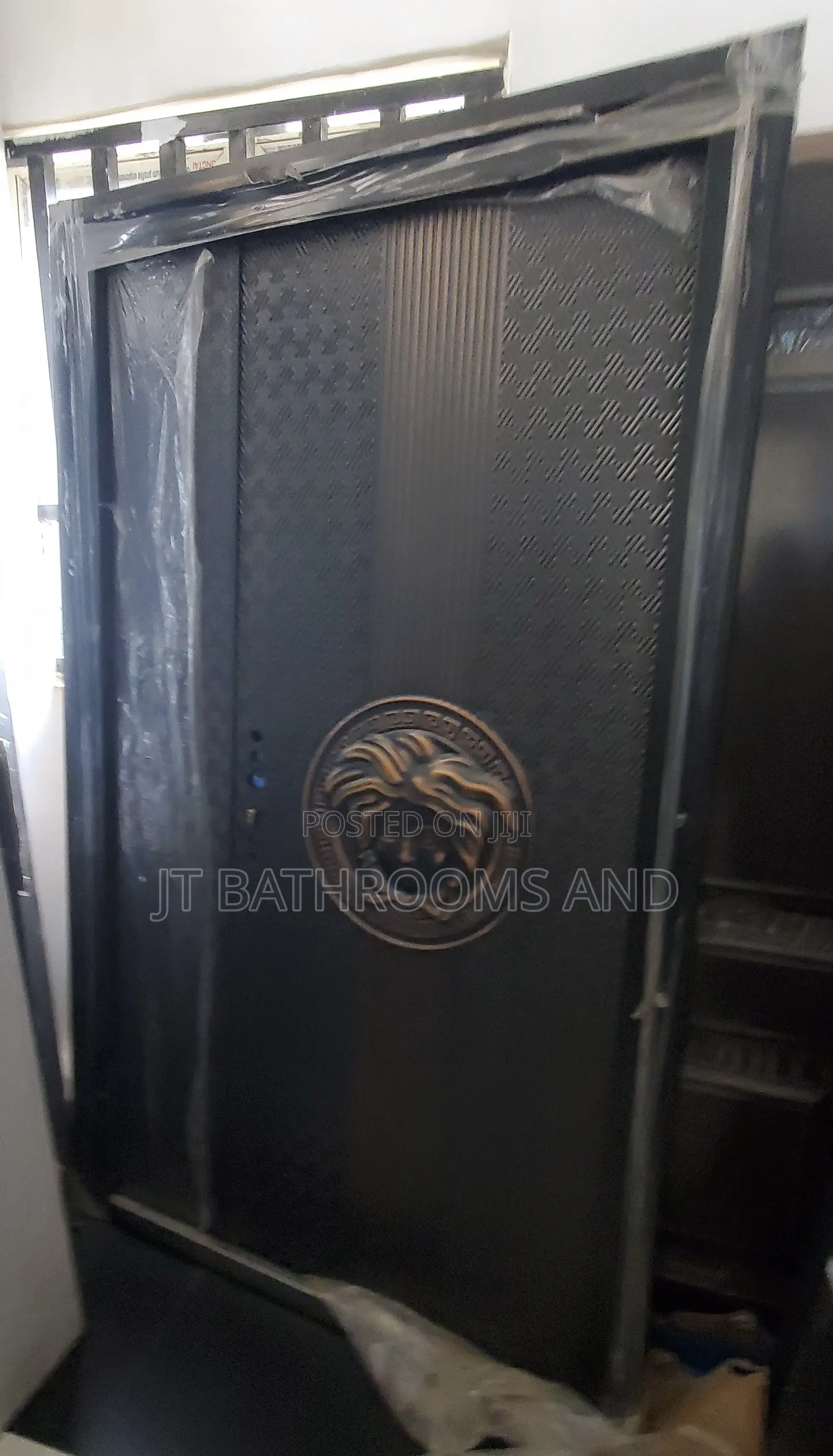 7ft by 4ft German Copper Security Door, Versace- Medusa Head Design