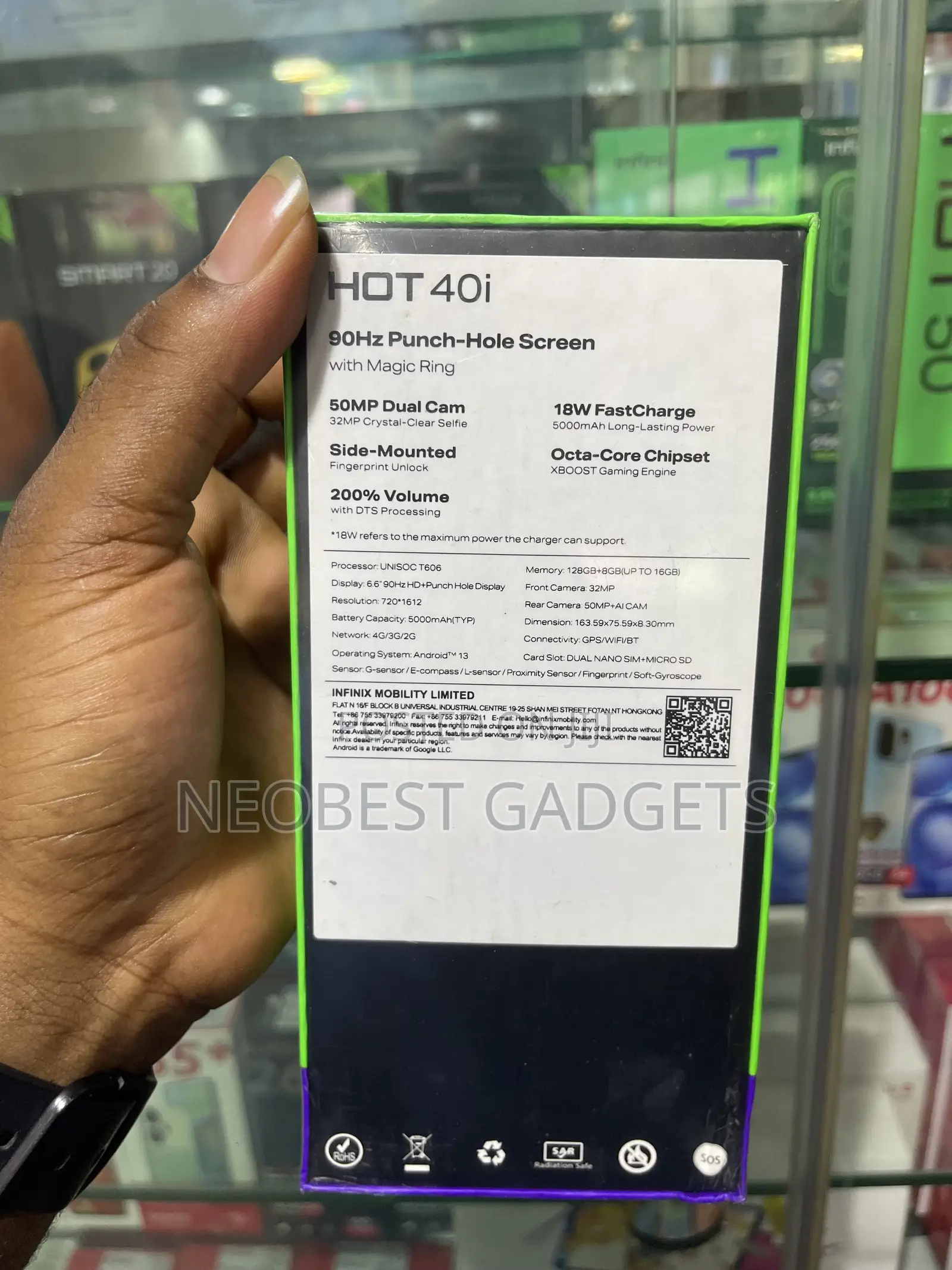 New Infinix Hot 40i 128 GB