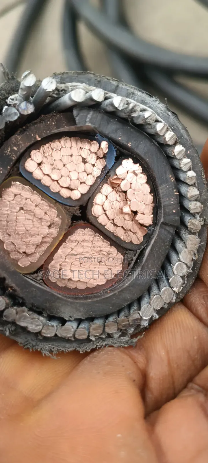 120mm 4core Nigerchin Electric Armoured Cable