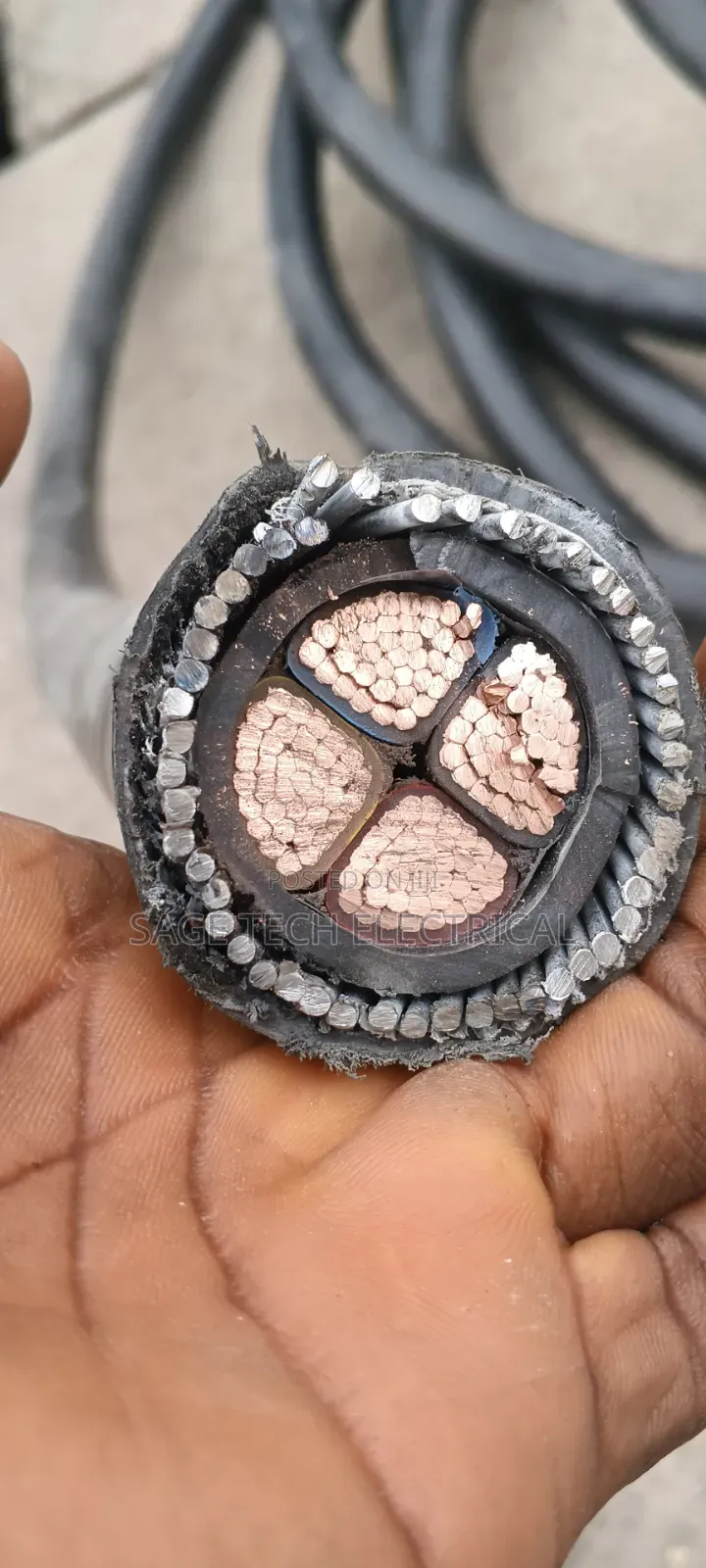 120mm 4core Nigerchin Electric Armoured Cable