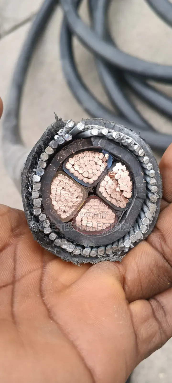 120mm 4core Nigerchin Electric Armoured Cable