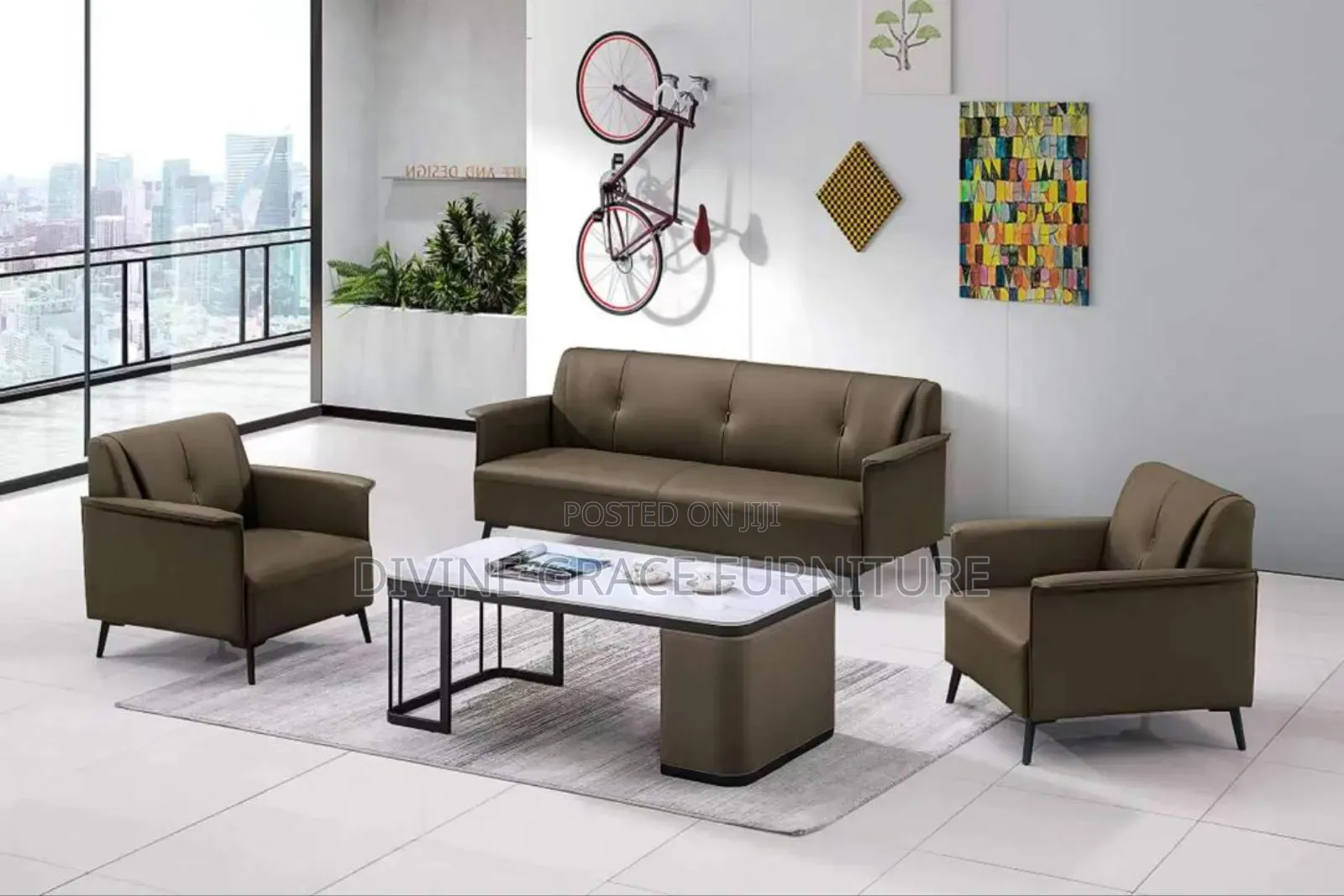 Contemporary Leather Sofa Chair