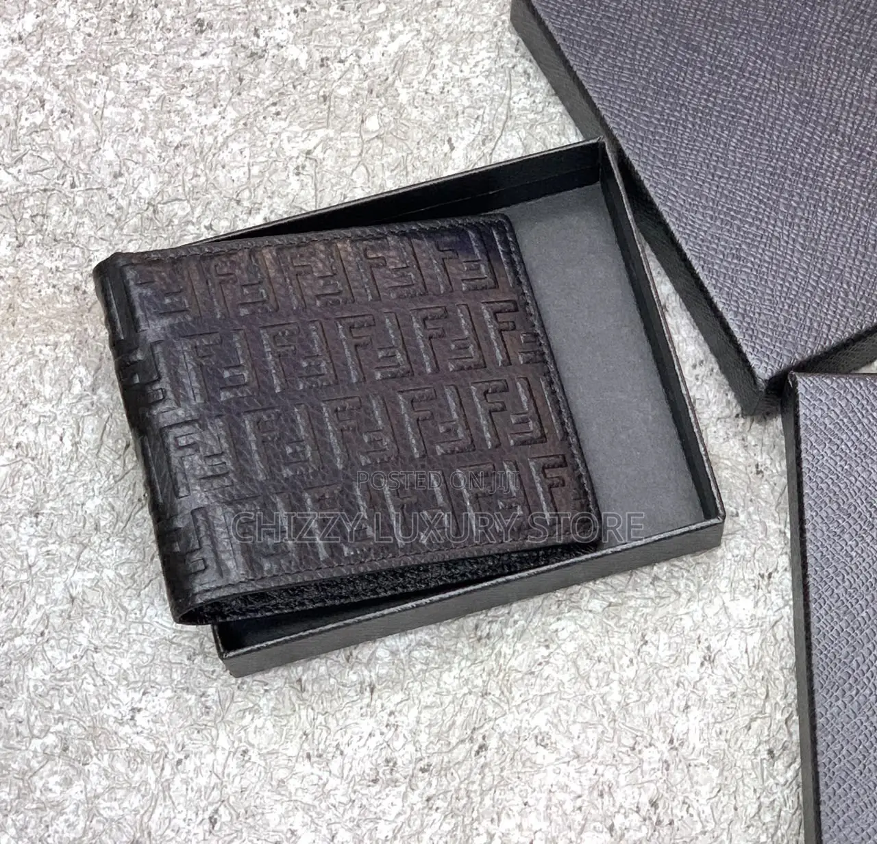 Fendi Quality Luxury Men Genuine Leather Wallet