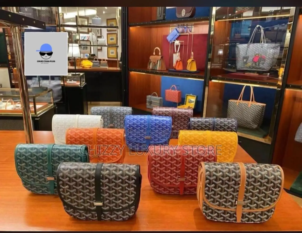 Goyard Quality Luxury Men Genuine Leather Crossbag