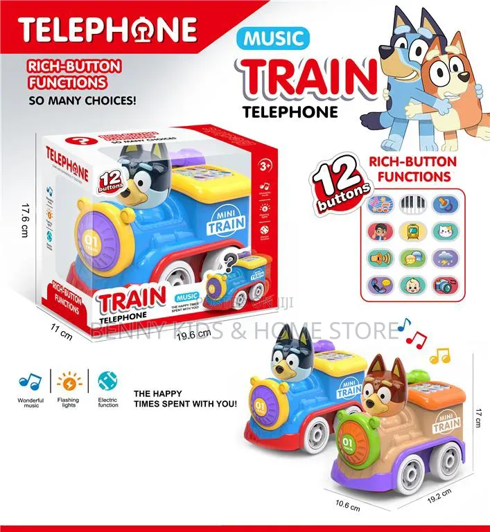 12 Button Music Train Telephone