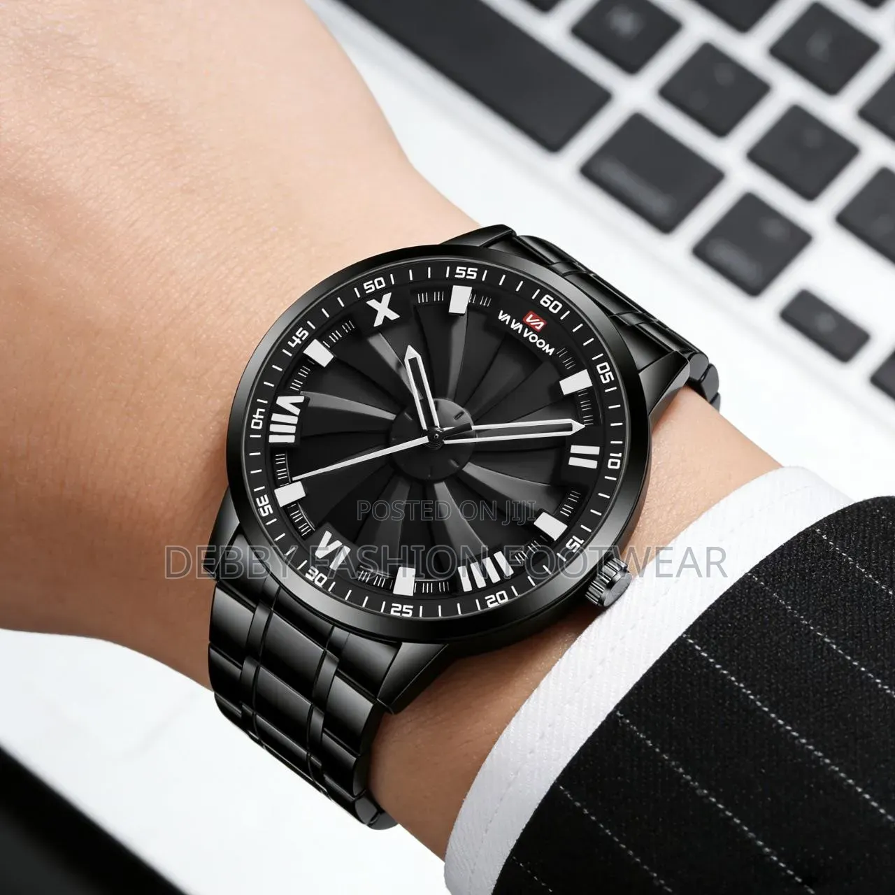 Va Va Voom Unisex Rotating Dial Chain Watch