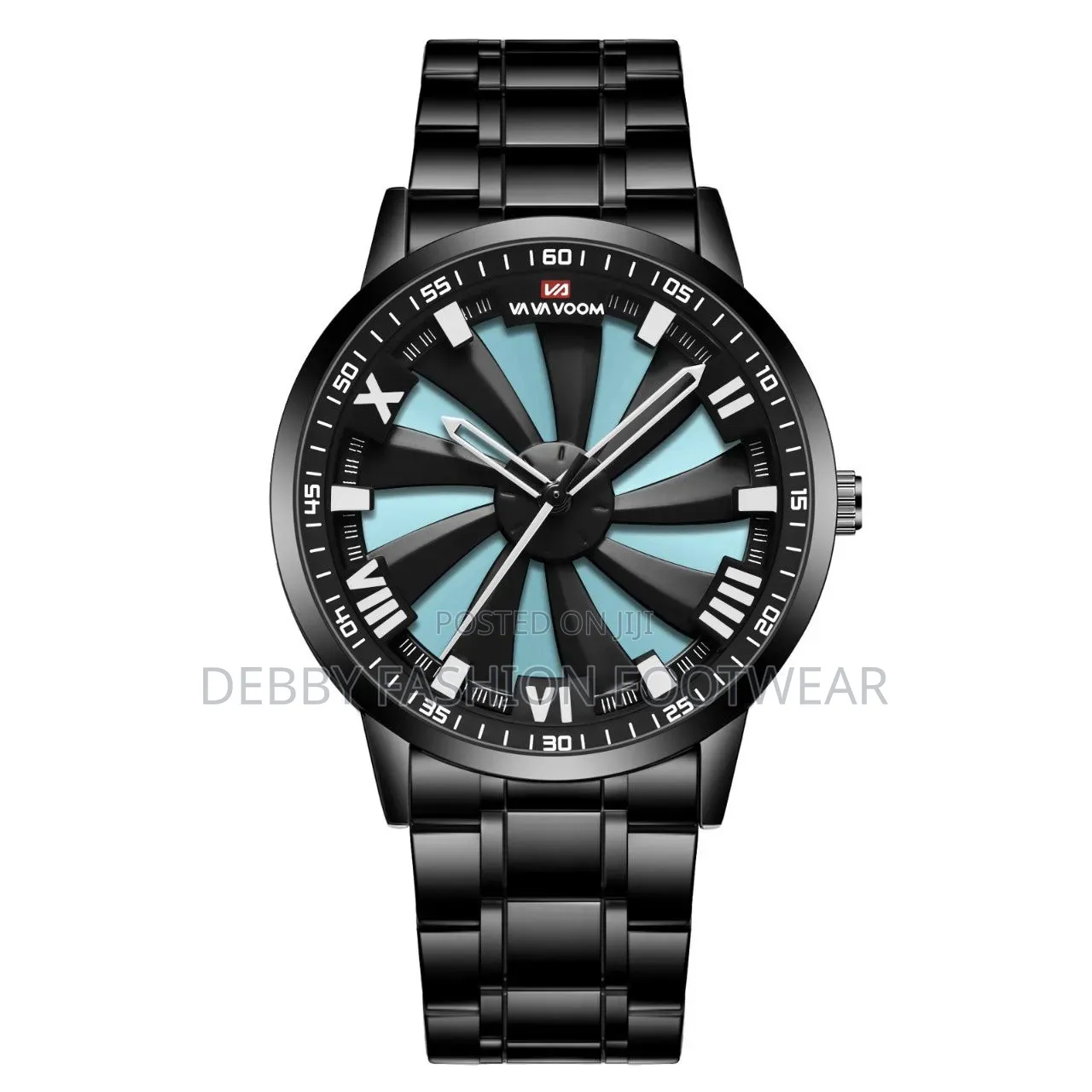 Va Va Voom Unisex Rotating Dial Chain Watch