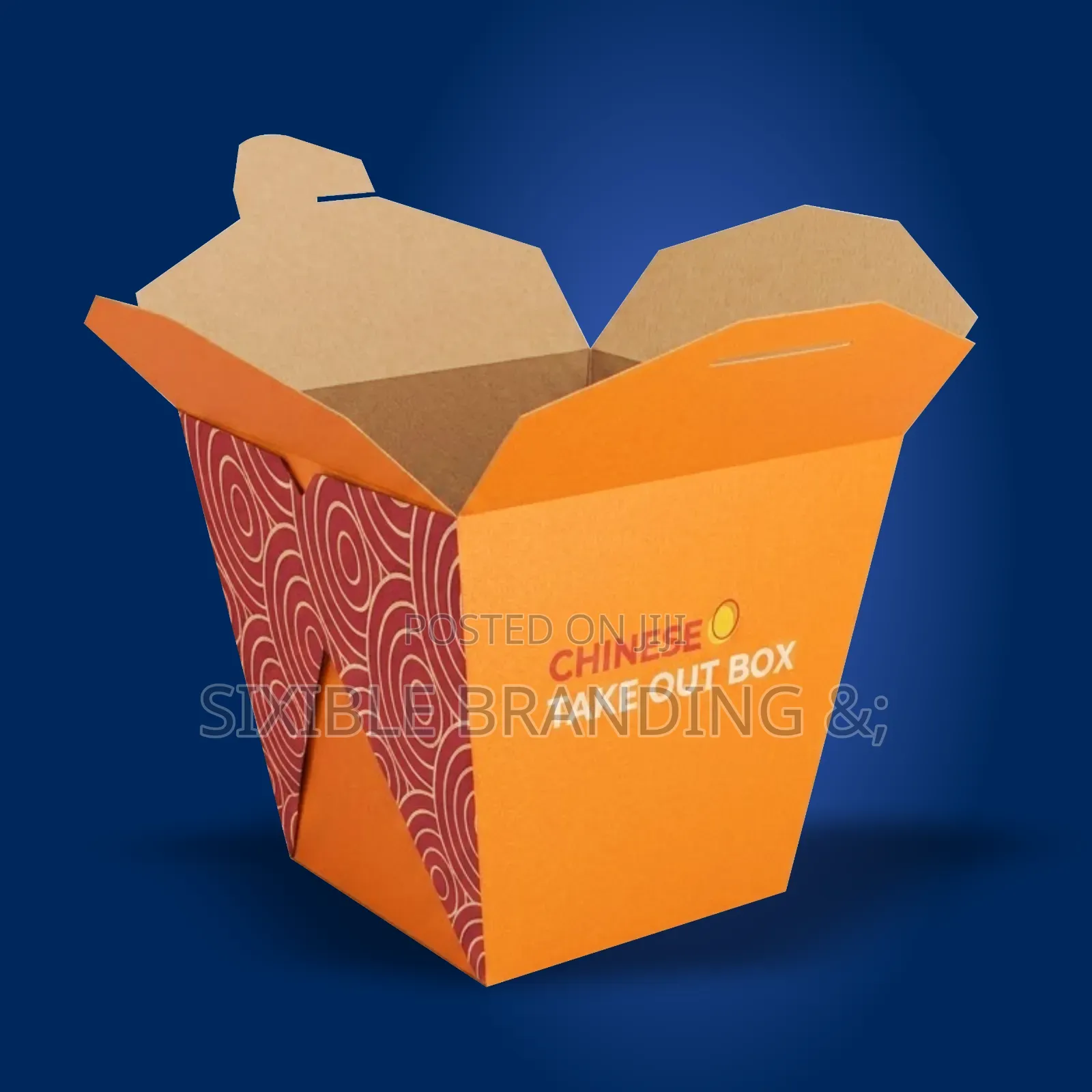 Plain Branded Chinese Food Boxes | Custom Logo Printing