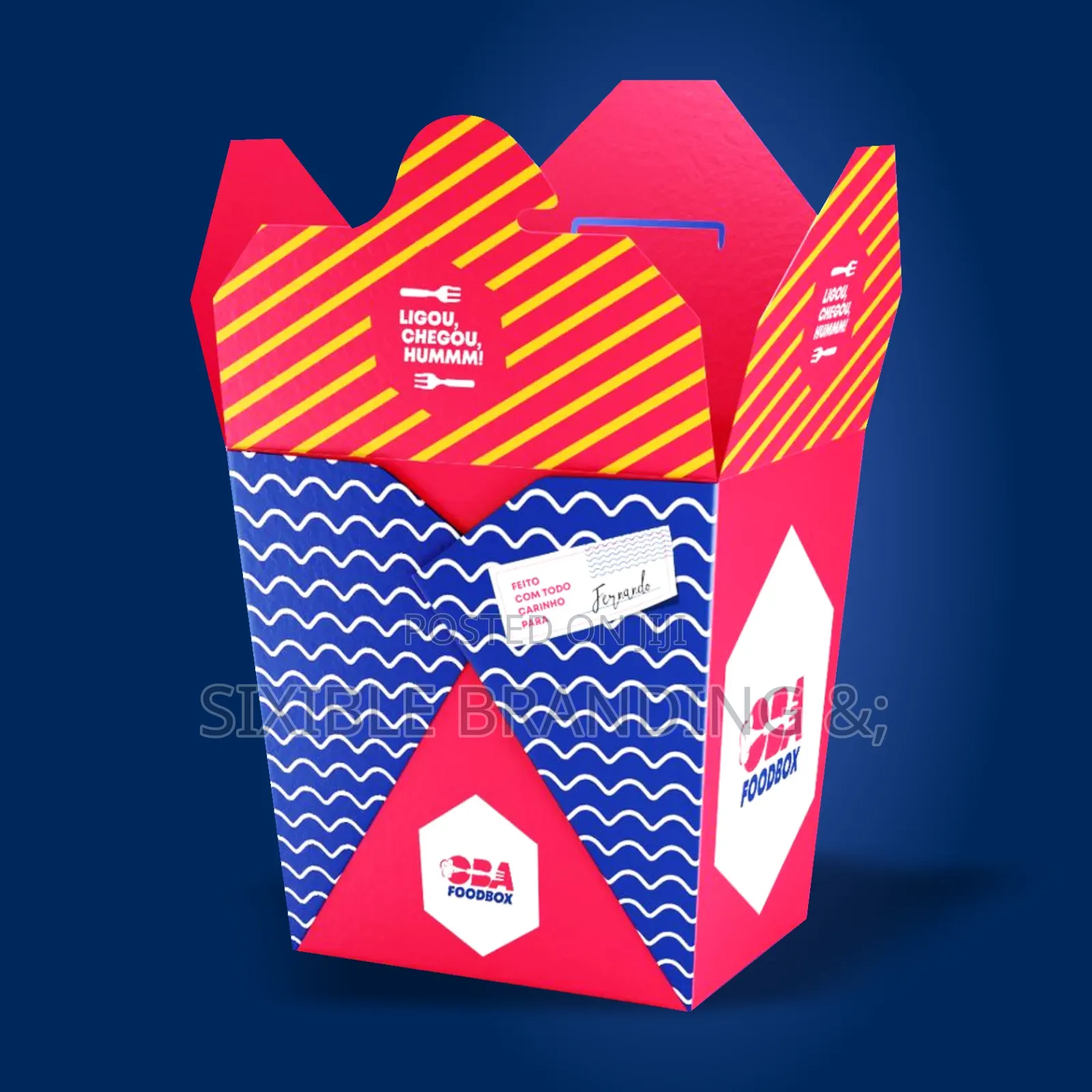 Plain Branded Chinese Food Boxes | Custom Logo Printing