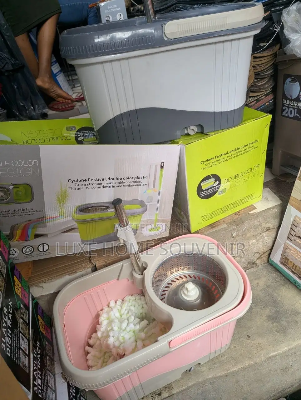 360 Degree Spin Mop With Bucket