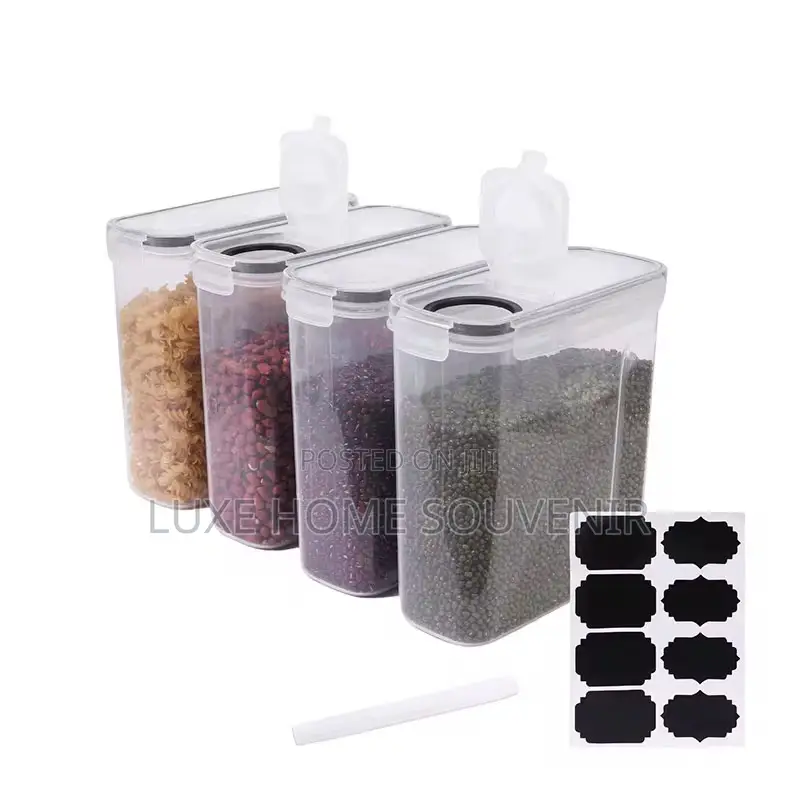 2.5 4pcs Airtight Cereal Food Storage Container