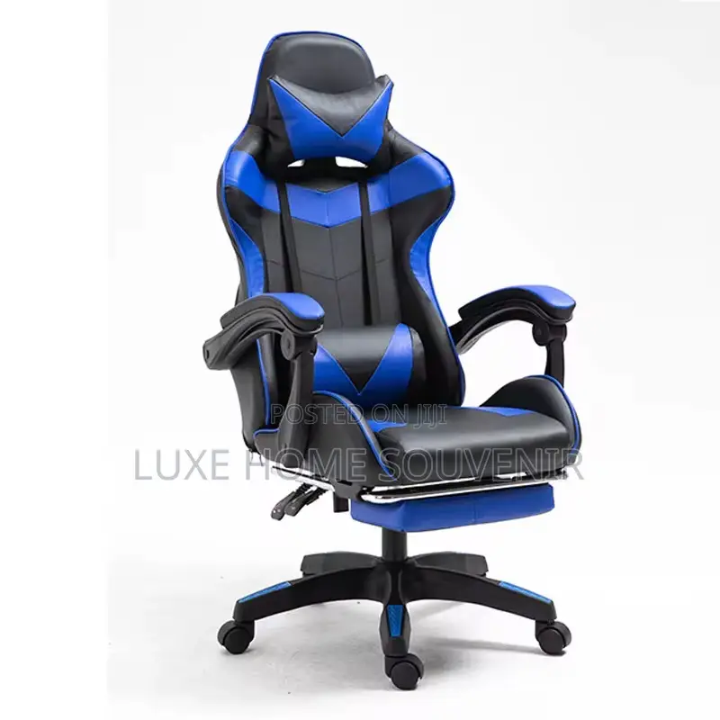 Furgle Gaming Ergonomic Chair With Footrest - Blue