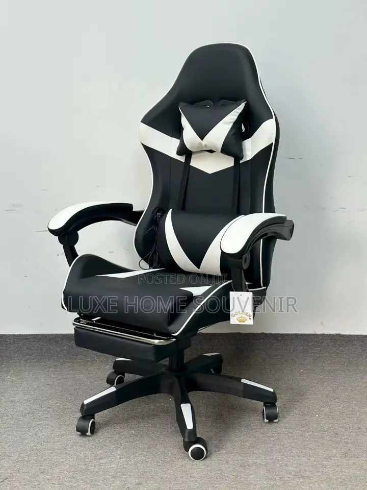 Furgle Gaming Ergonomic Chair With Footrest - Blue