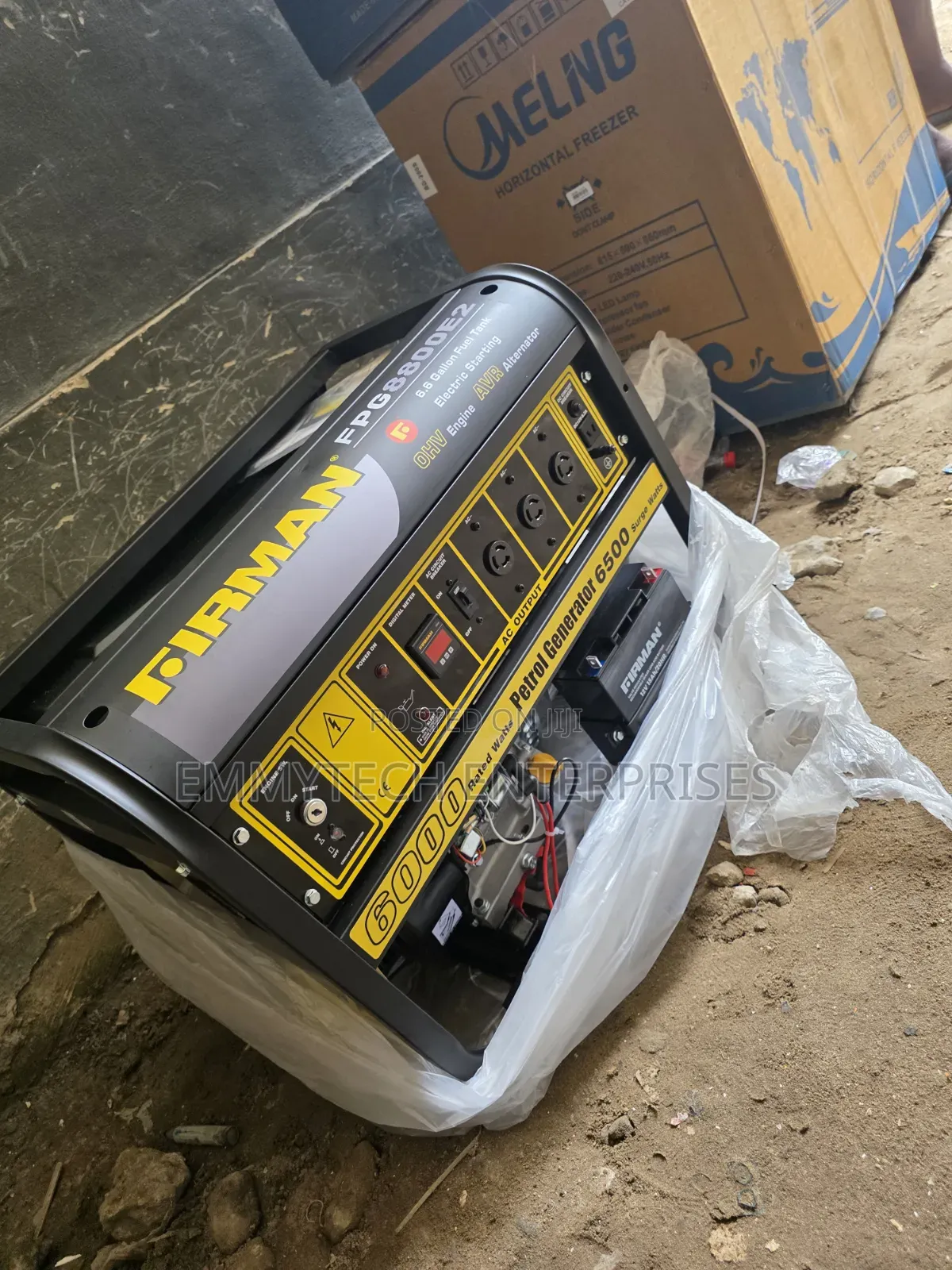 □■Powerful Firman Black Petrol Gen 6.5kva 100%Copper Coil