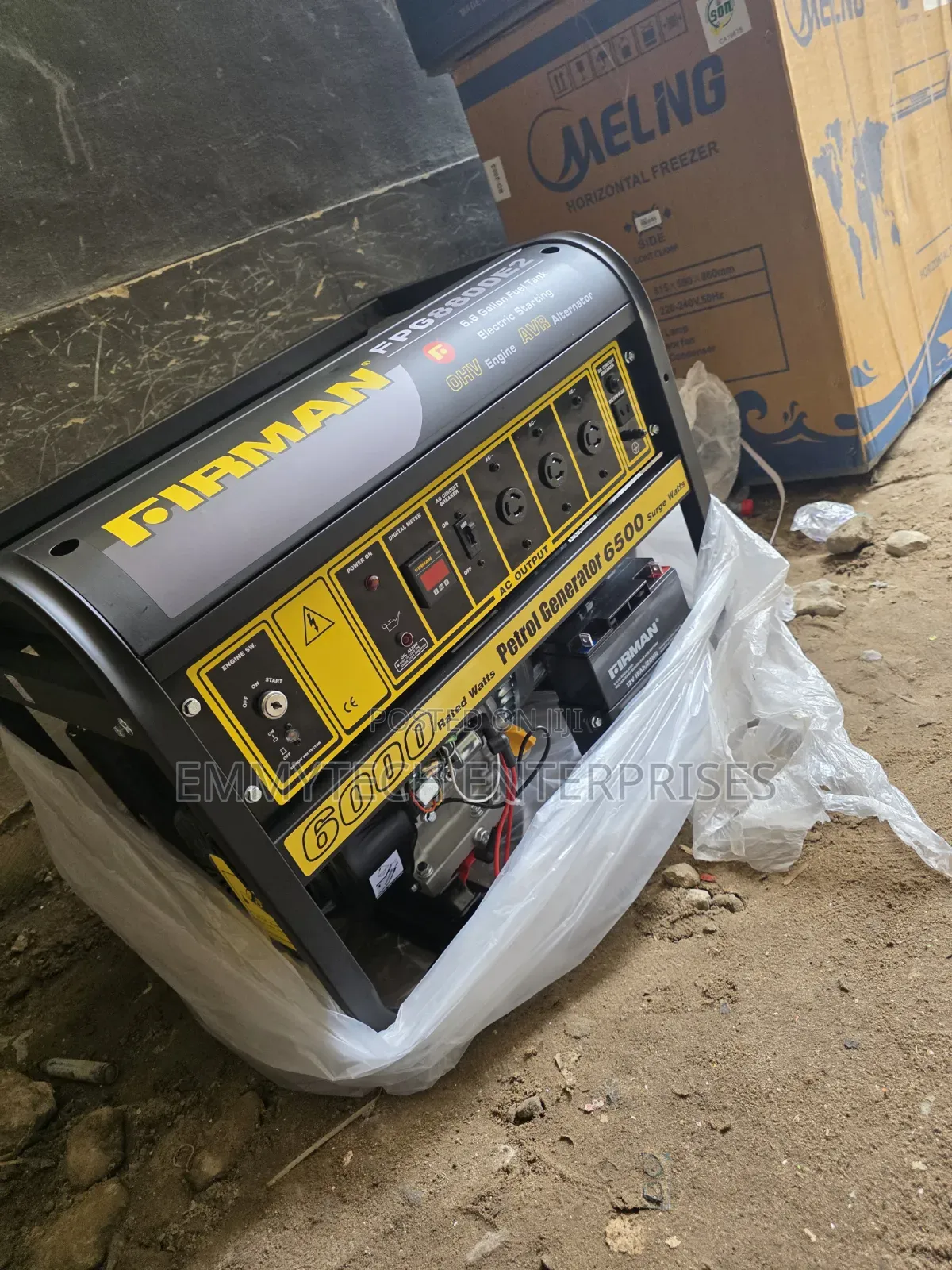 □■Powerful Firman Black Petrol Gen 6.5kva 100%Copper Coil
