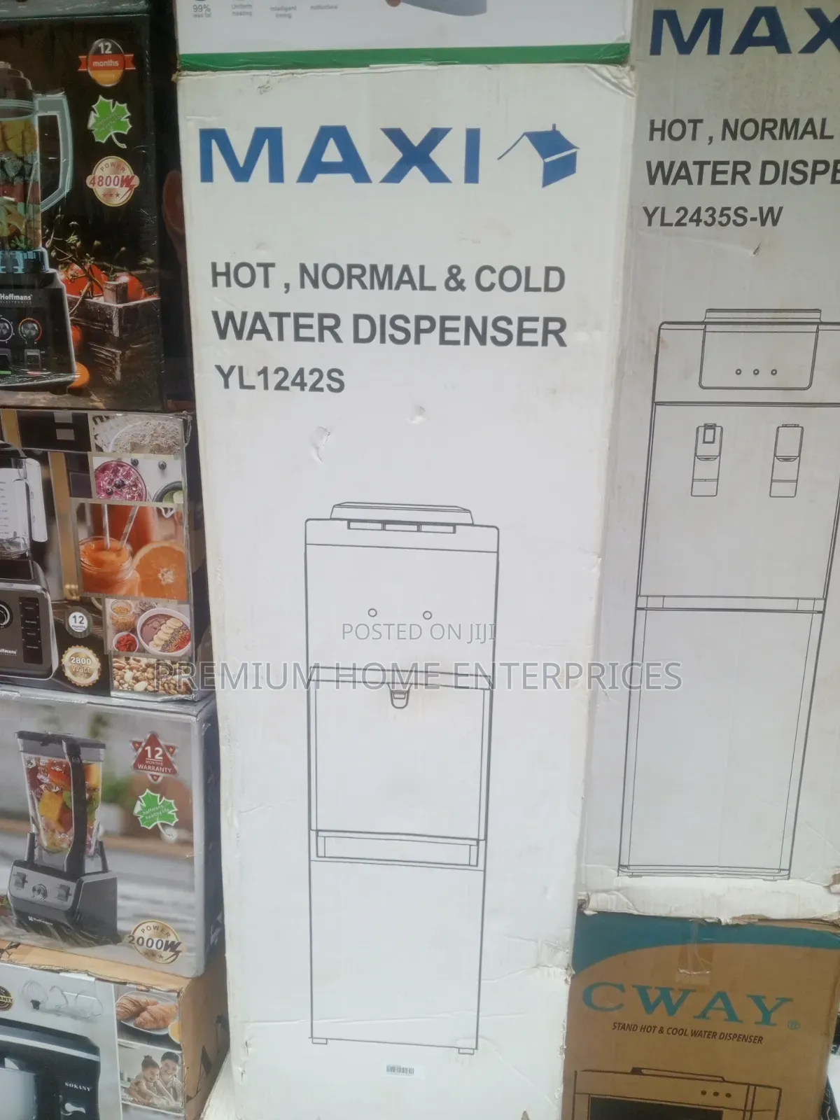 Maxi Top Load Water Dispenser (Yl1242s) 3-faucets Silver Black