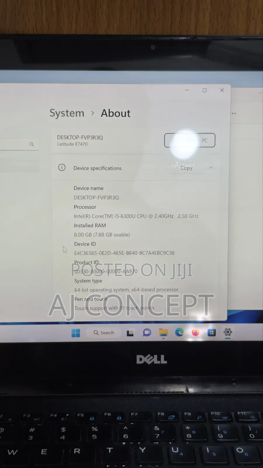 Laptop Dell Latitude E7470 8GB Intel Core i5 SSD 160GB