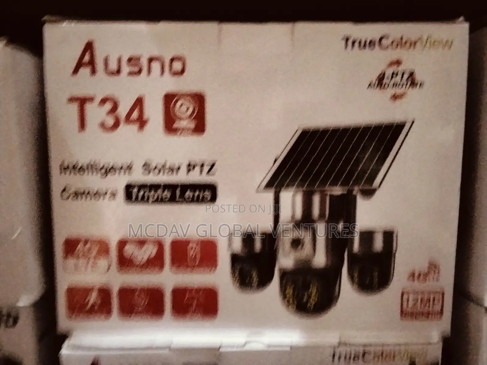 3 Lens Solar Camera PTZ V380 (Payment on Delivery)