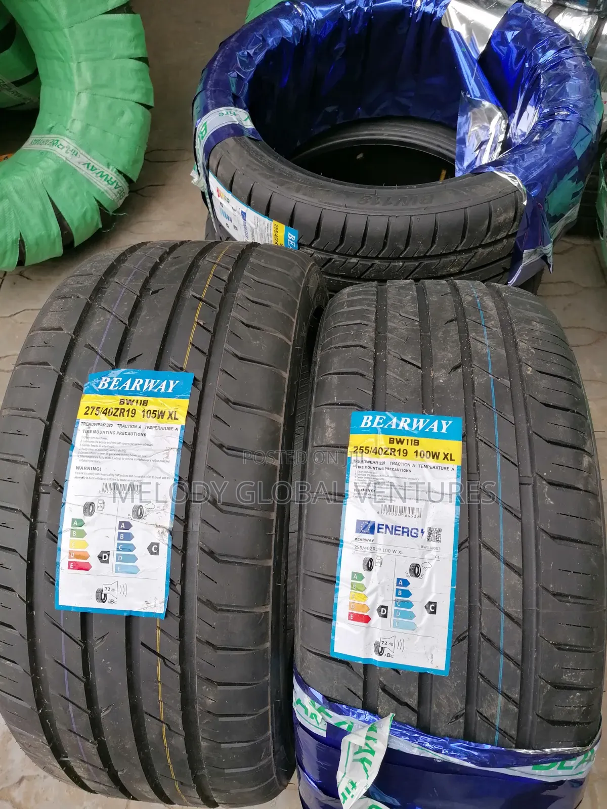 Original High Premium Tires ,Front and Back /275/40r19//255/40r19