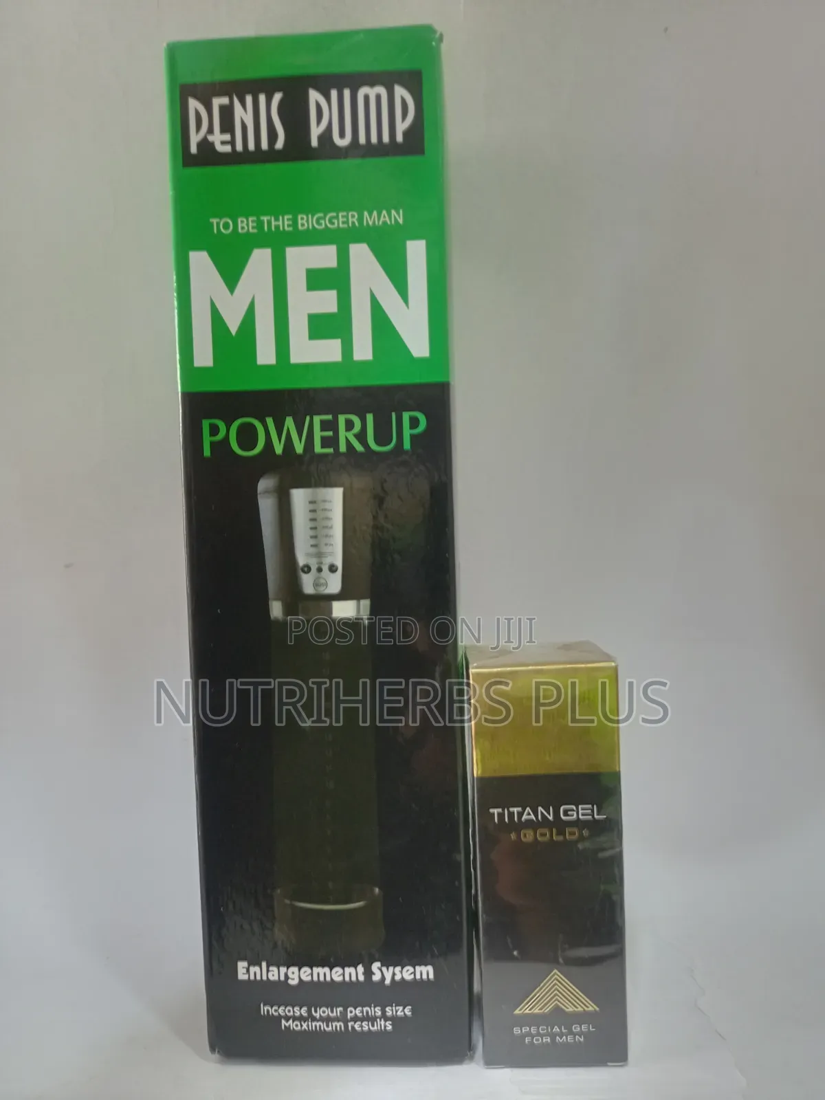 Penis Pump+ Titan Gel Gold:For a Hard Erection, Thicker Longer P*Nis