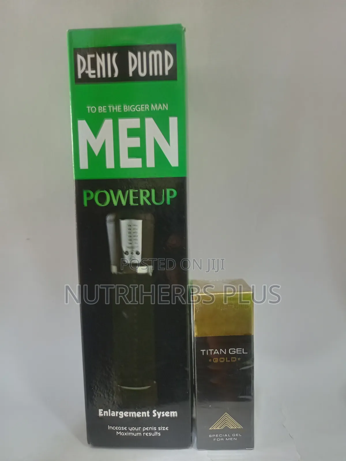 Penis Pump+ Titan Gel Gold:For a Hard Erection, Thicker Longer P*Nis
