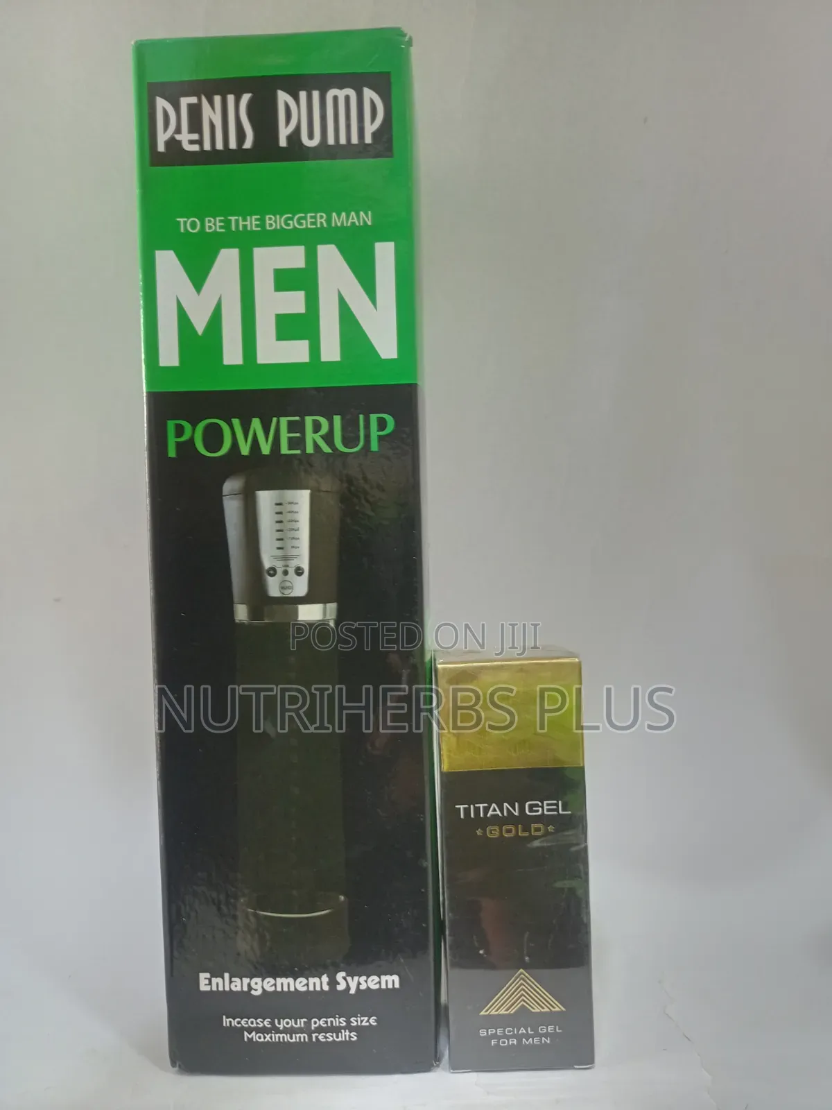 Penis Pump+ Titan Gel Gold:For a Hard Erection, Thicker Longer P*Nis