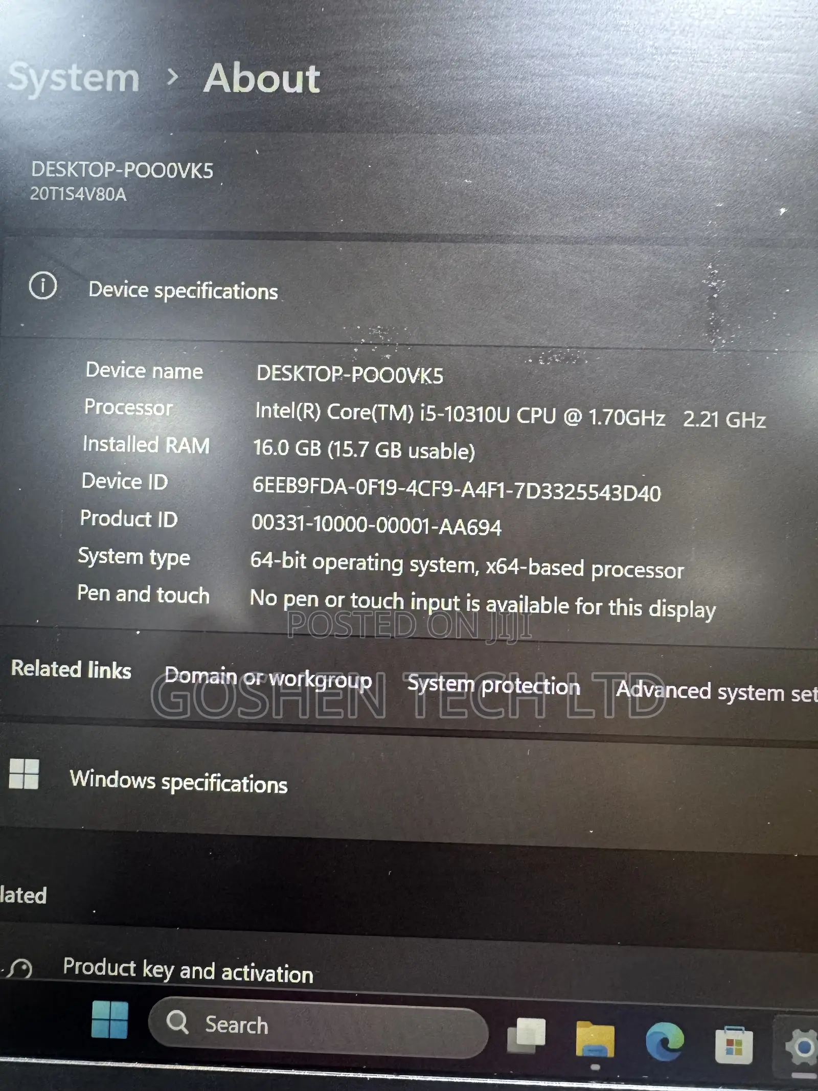Laptop Lenovo ThinkPad T14s Gen 1 16GB Intel Core i5 SSD 256GB