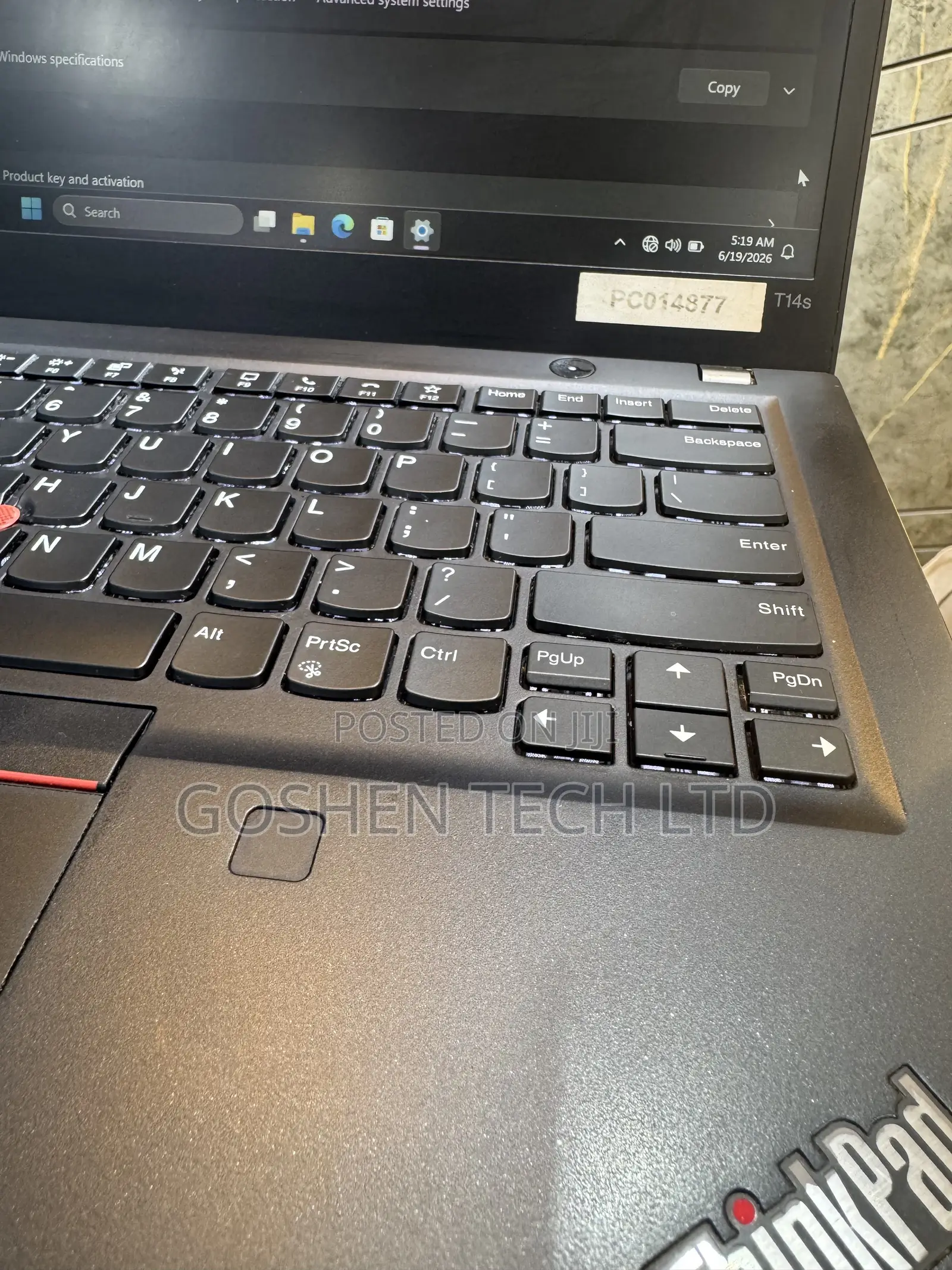 Laptop Lenovo ThinkPad T14s Gen 1 16GB Intel Core i5 SSD 256GB