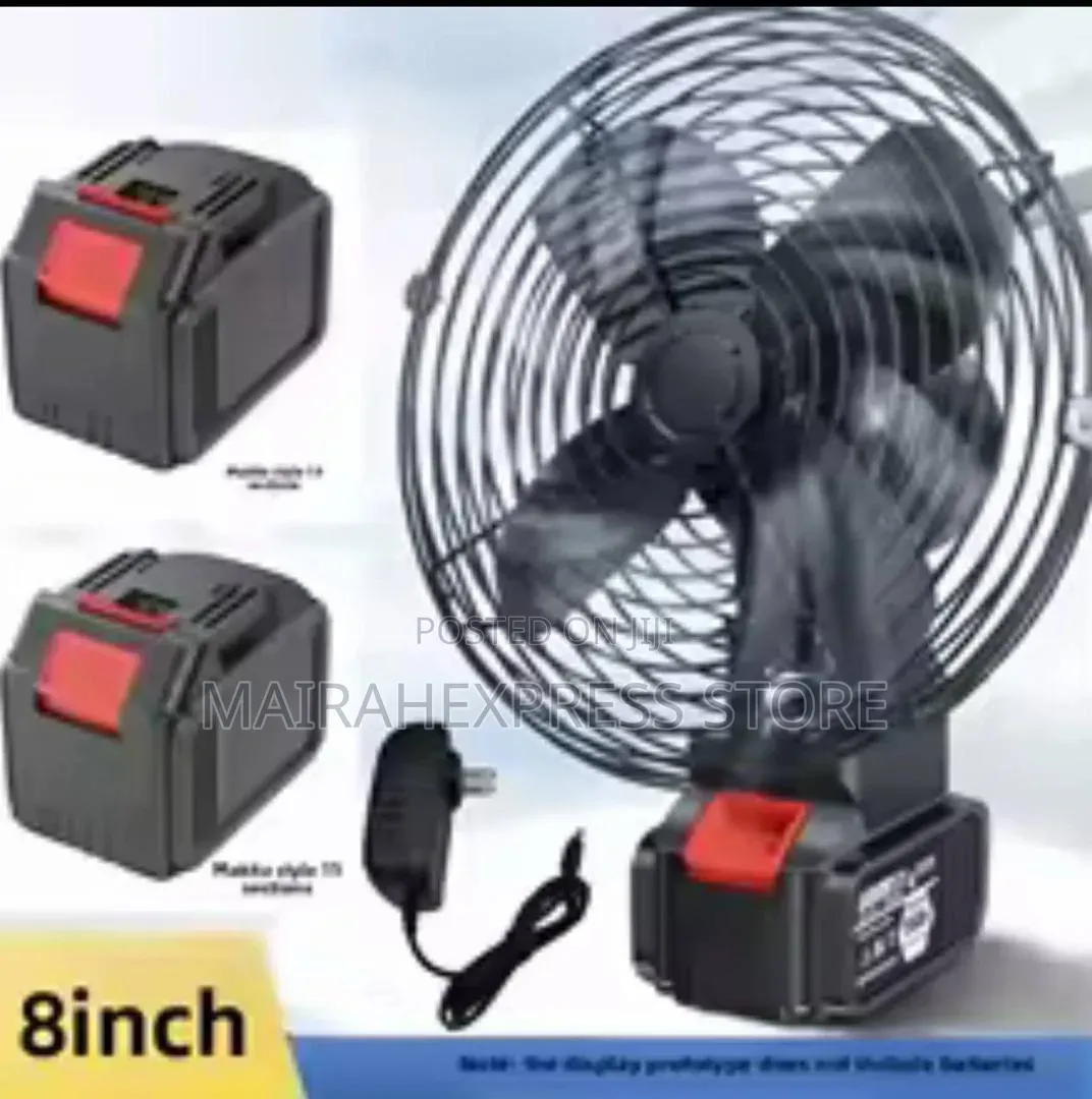 Rotating Cordless Fan With 2 Lithium Batteries 2st7