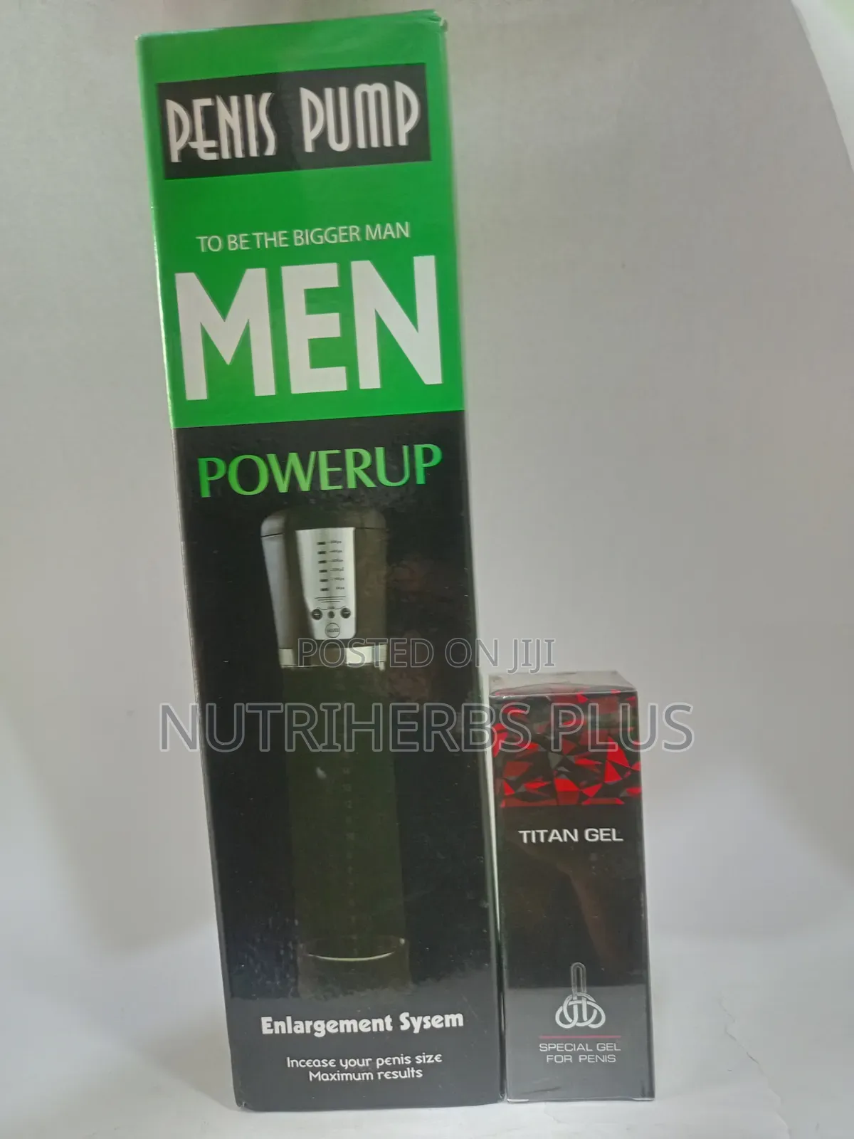 Powerup Pen!S Pump + Titan Gel Red; Firm Erections Bigger Penis Size