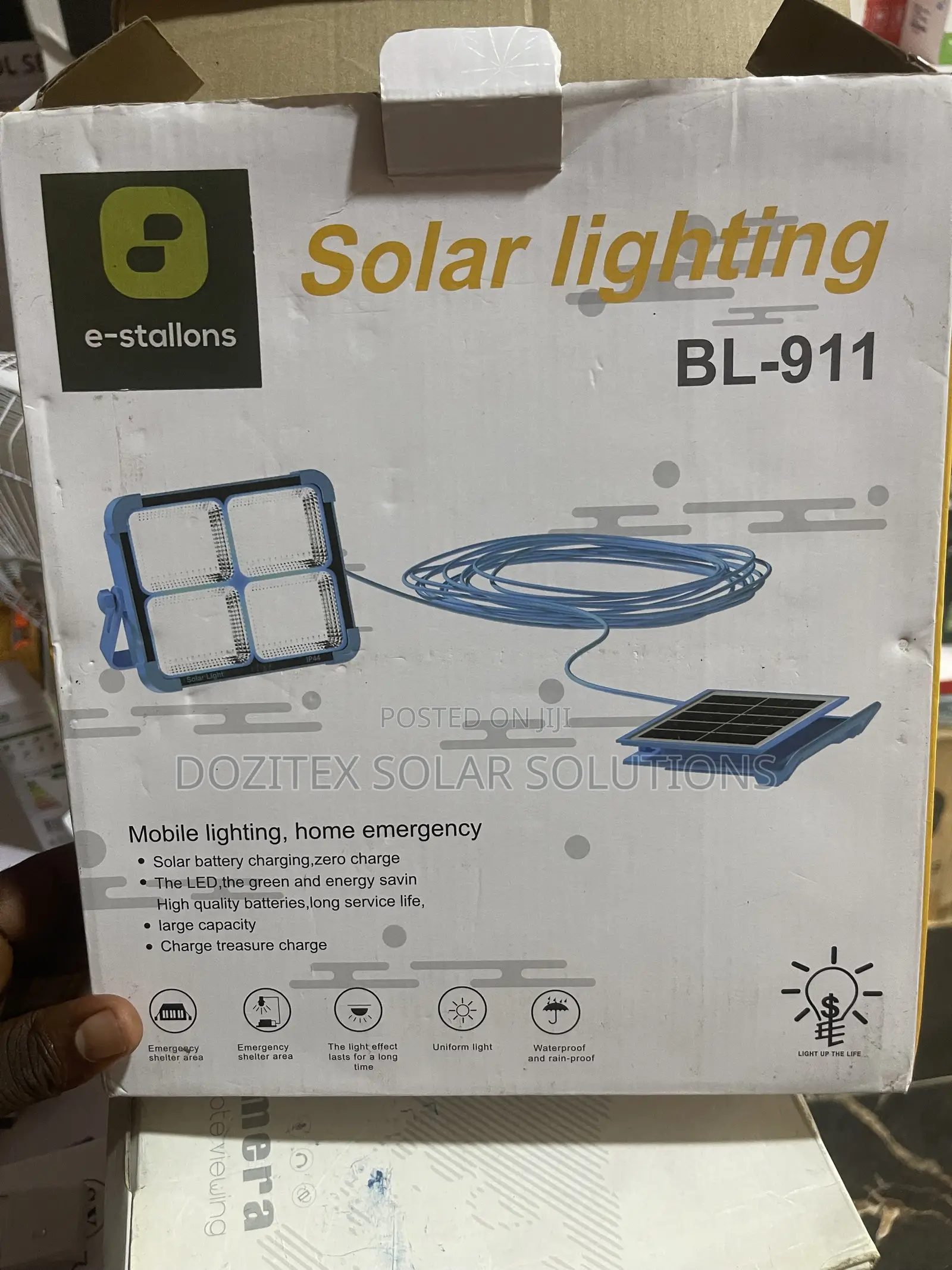2000w Solar Emergency Floodlights (Comes With Usb)