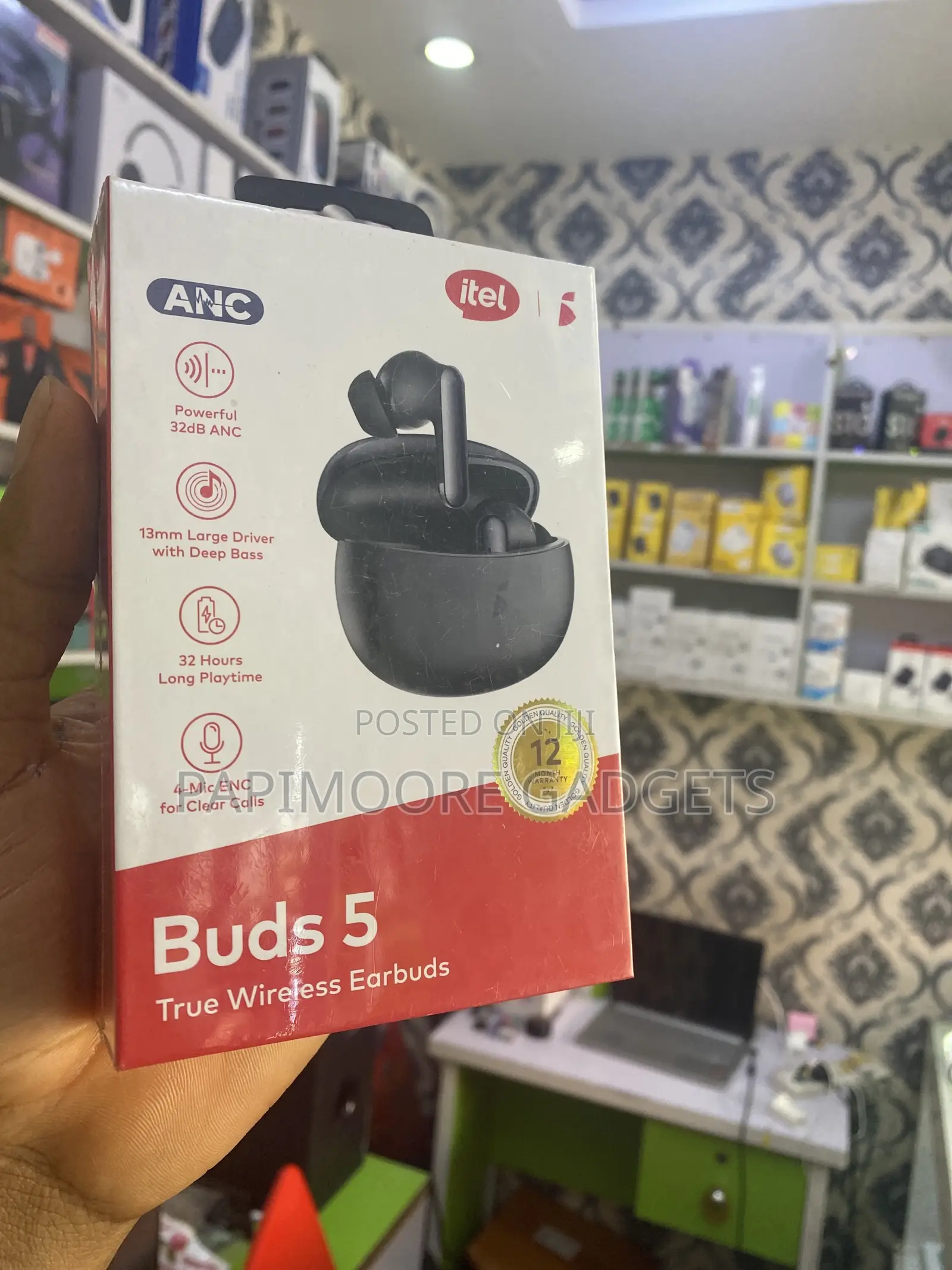 Original Itel Anc Buds5 Wireless Earbuds