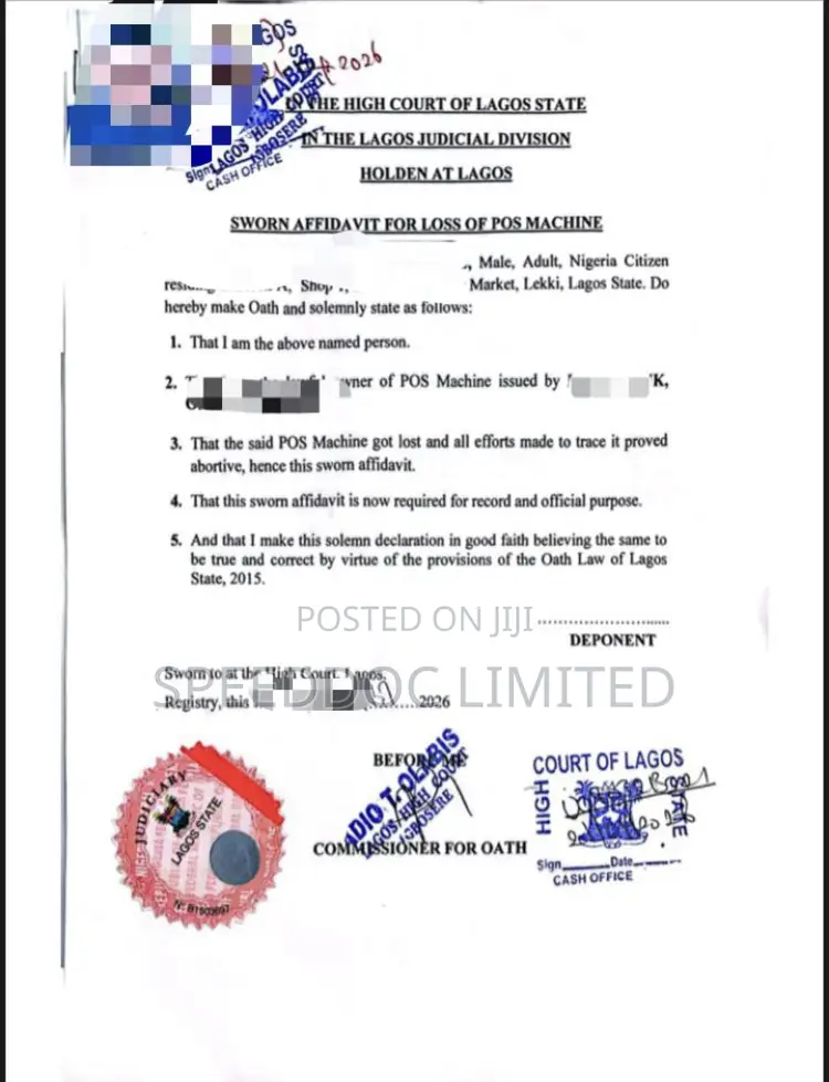 Affidavits of Any Kind