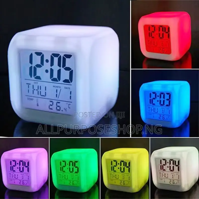 7 Colours Digital Alarm Clock