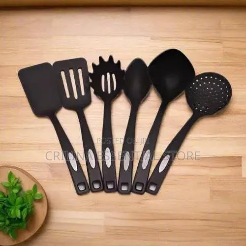 6pcs Original Black Non-Stick Spoon Set