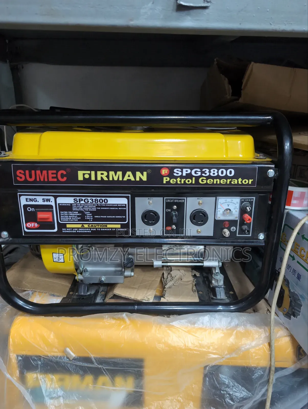 Sumec Friman Petrol Gen Model Spg3800m 100% Copper Coil