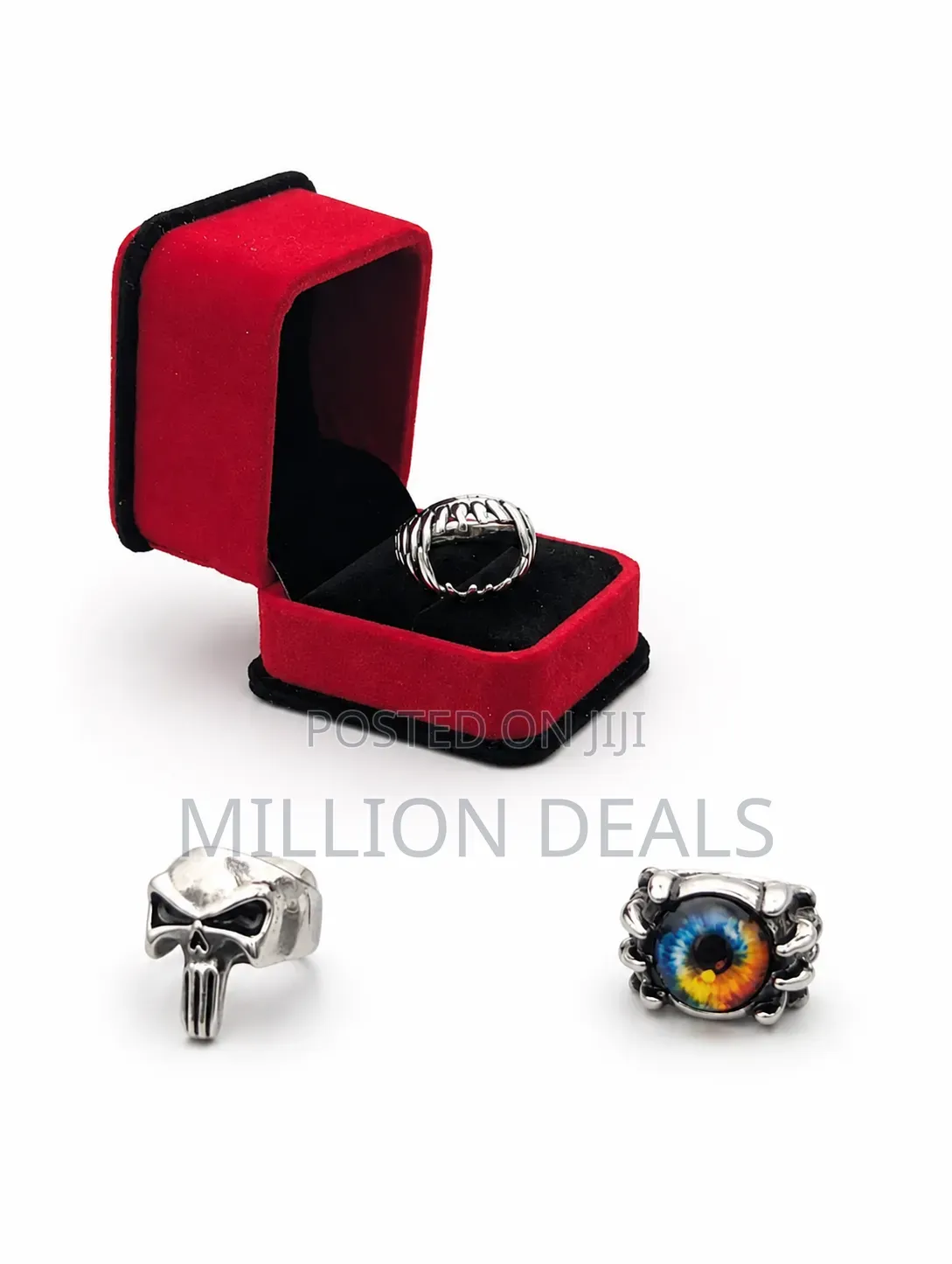 3-in-1 2026 Silver Punk Men's Luxury Ring