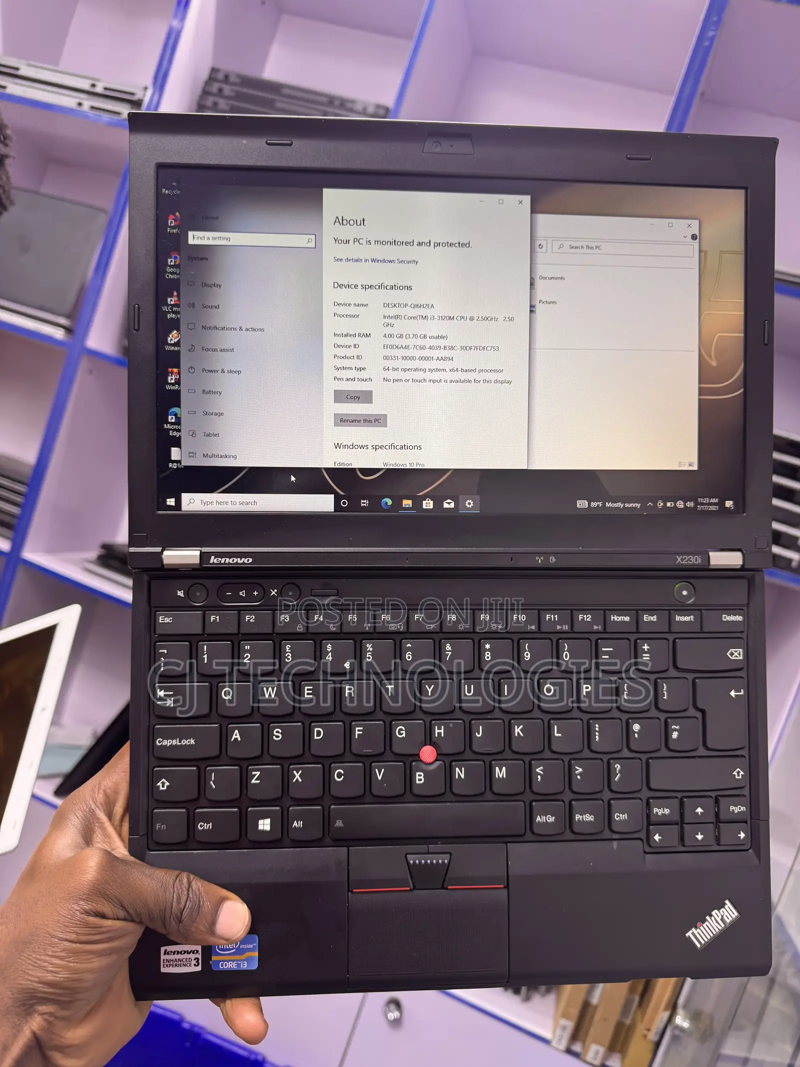 Laptop Lenovo ThinkPad X230 4GB Intel Core i3 HDD 500GB
