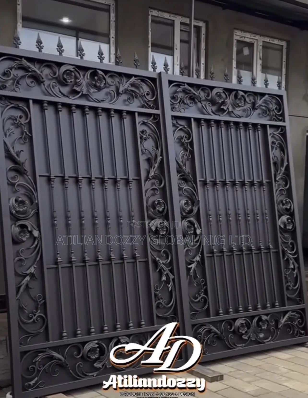 Origin Matt Black Wrought Iron Gate