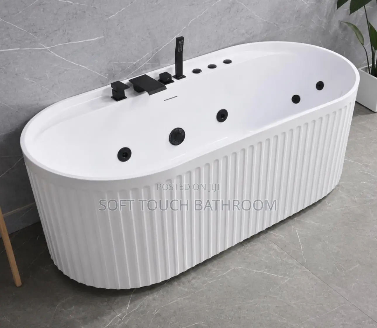 Luxury Bathtub With Black Accessories England