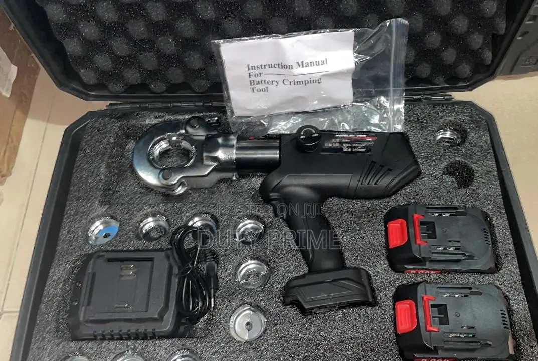 Professional 18v Cordless Hydraulic Crimping Tool (Complete Kit