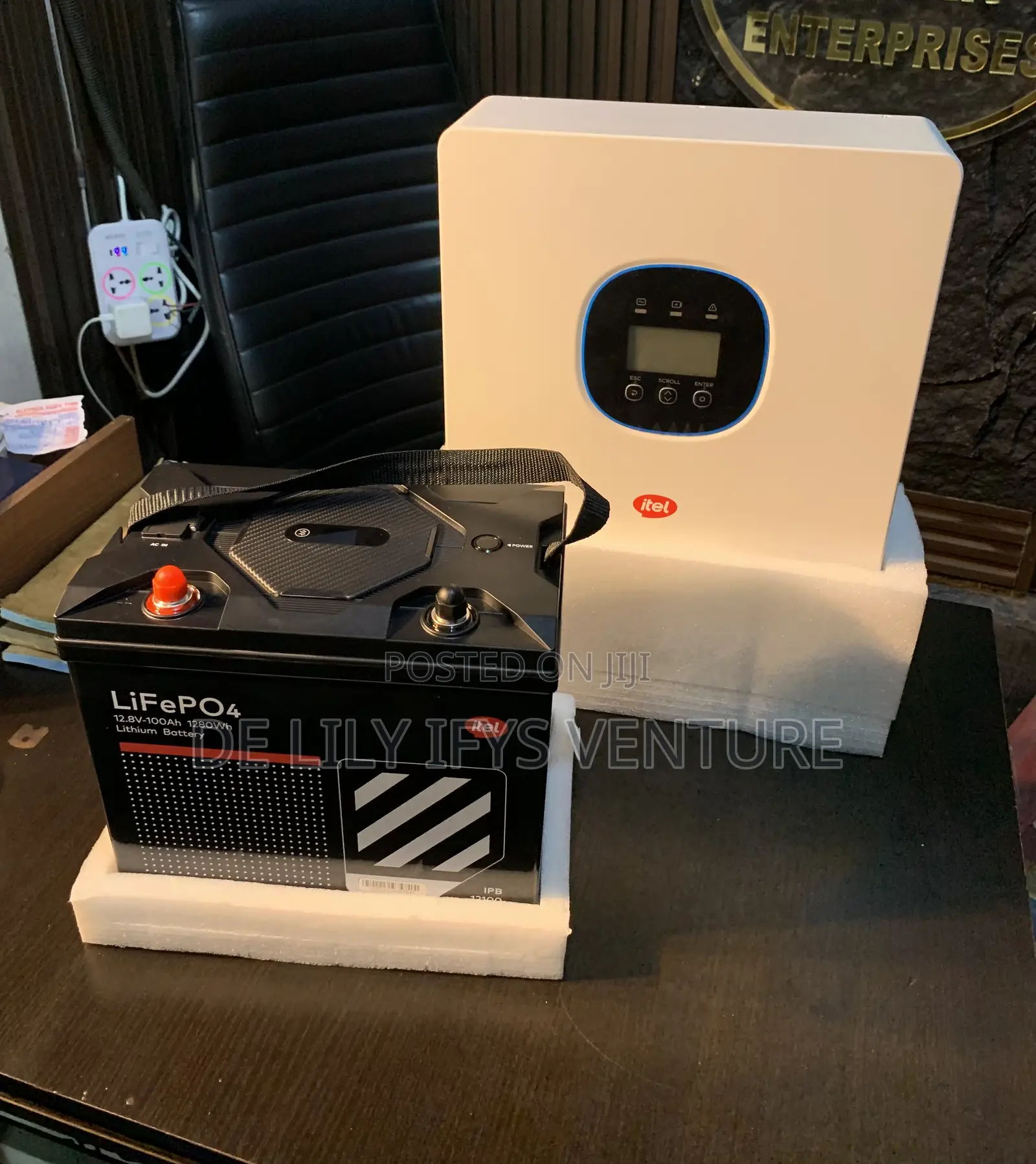 1.2kwh/ Lithium Battery and 1.5kva Hybrid Inverter Itel Combo