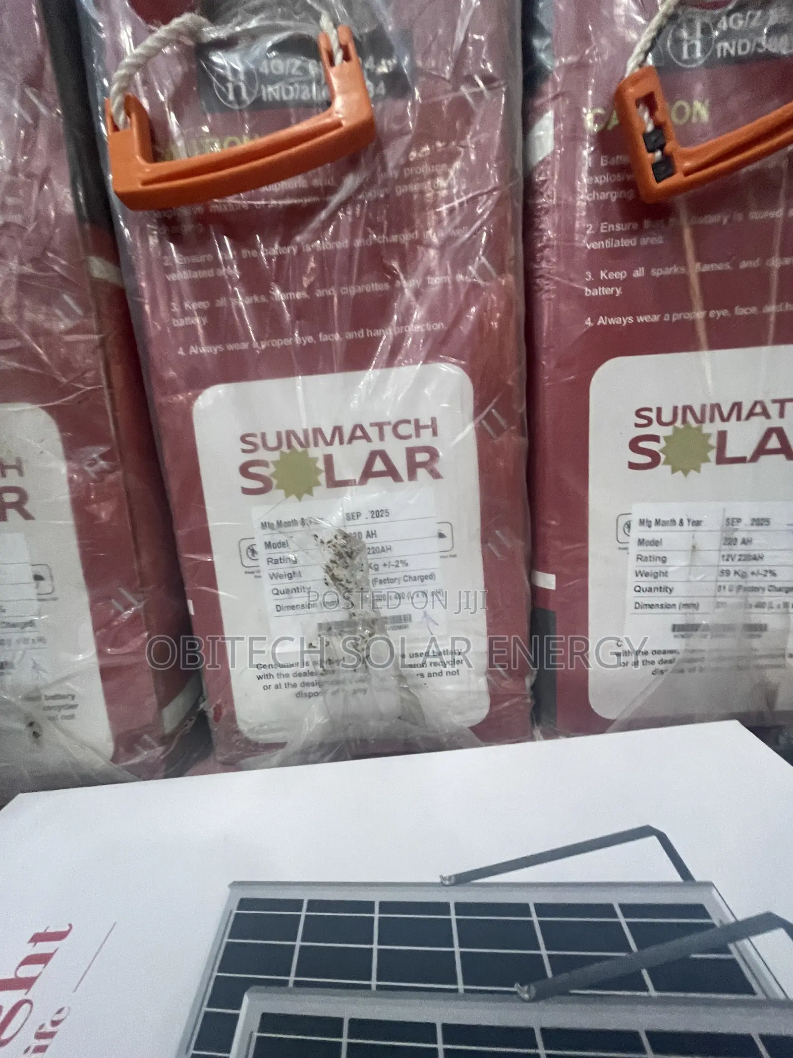 Sunmatch Solar Tubular Battery – 220ah/12v (Very Clean Reliable)