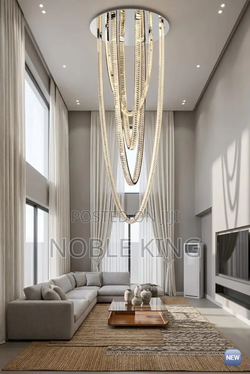 Duplex Living Room High-End Crystal Chandelier Loft Modern Art