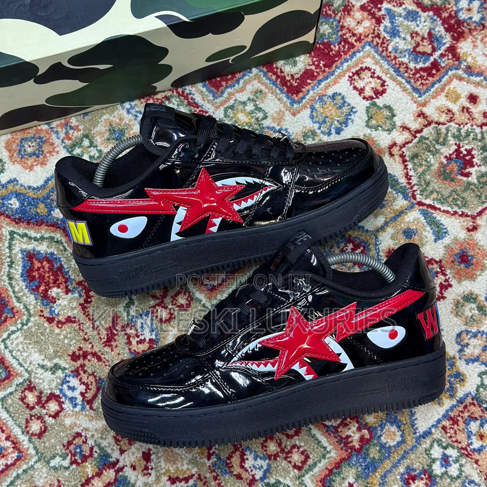Original Bapesta Low Shark Black / White Sneakers