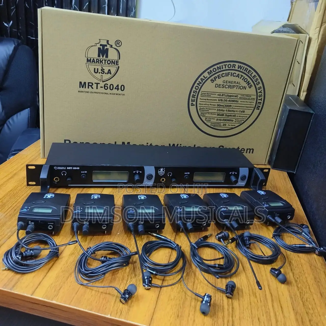 Marktone MRT-6040 6in1 Inear Wireless Monitor System