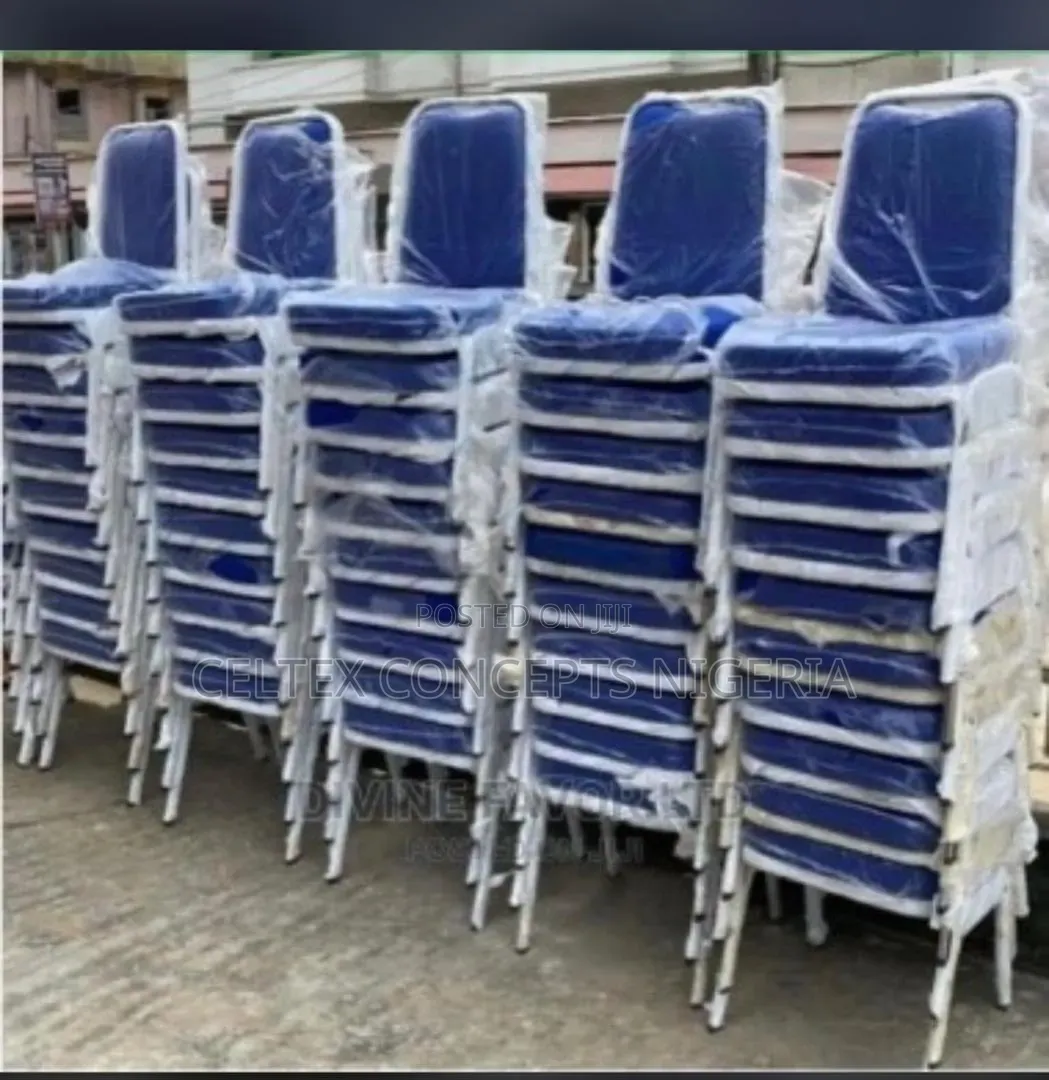 Brand New Blue Banquet Chairs
